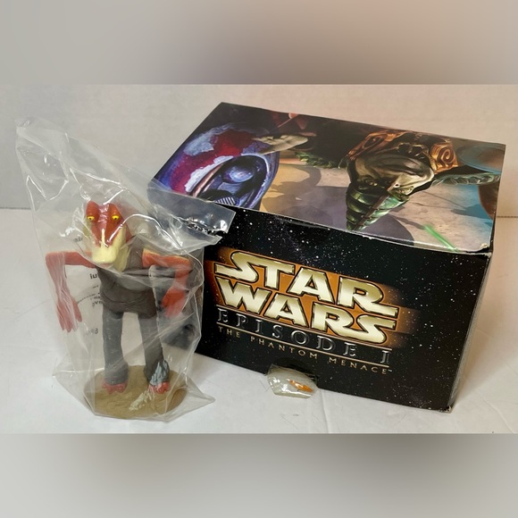 Star Wars Other - 1999 Star Wars The Phantom Menace, Taco Bell, Joking Jar Jar Binks (NIP) And Box